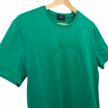 Load image into Gallery viewer, Paul and Shark Green Short Sleeved Logo T-Shirt - Medium (M) PTP 18.25&quot;
