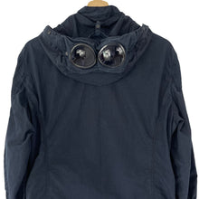 Load image into Gallery viewer, C.P Company Navy Goggle Hooded Overshirt - Medium (M) PTP 21.5&quot;
