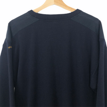 Load image into Gallery viewer, Vintage Paul and Shark Dark Navy Bretagne Sweater - Large (L) PTP 25&quot;
