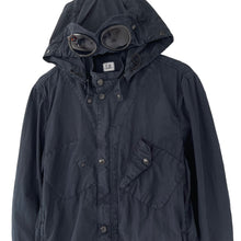 Load image into Gallery viewer, C.P Company Navy Goggle Hooded Overshirt - Medium (M) PTP 21.5&quot;
