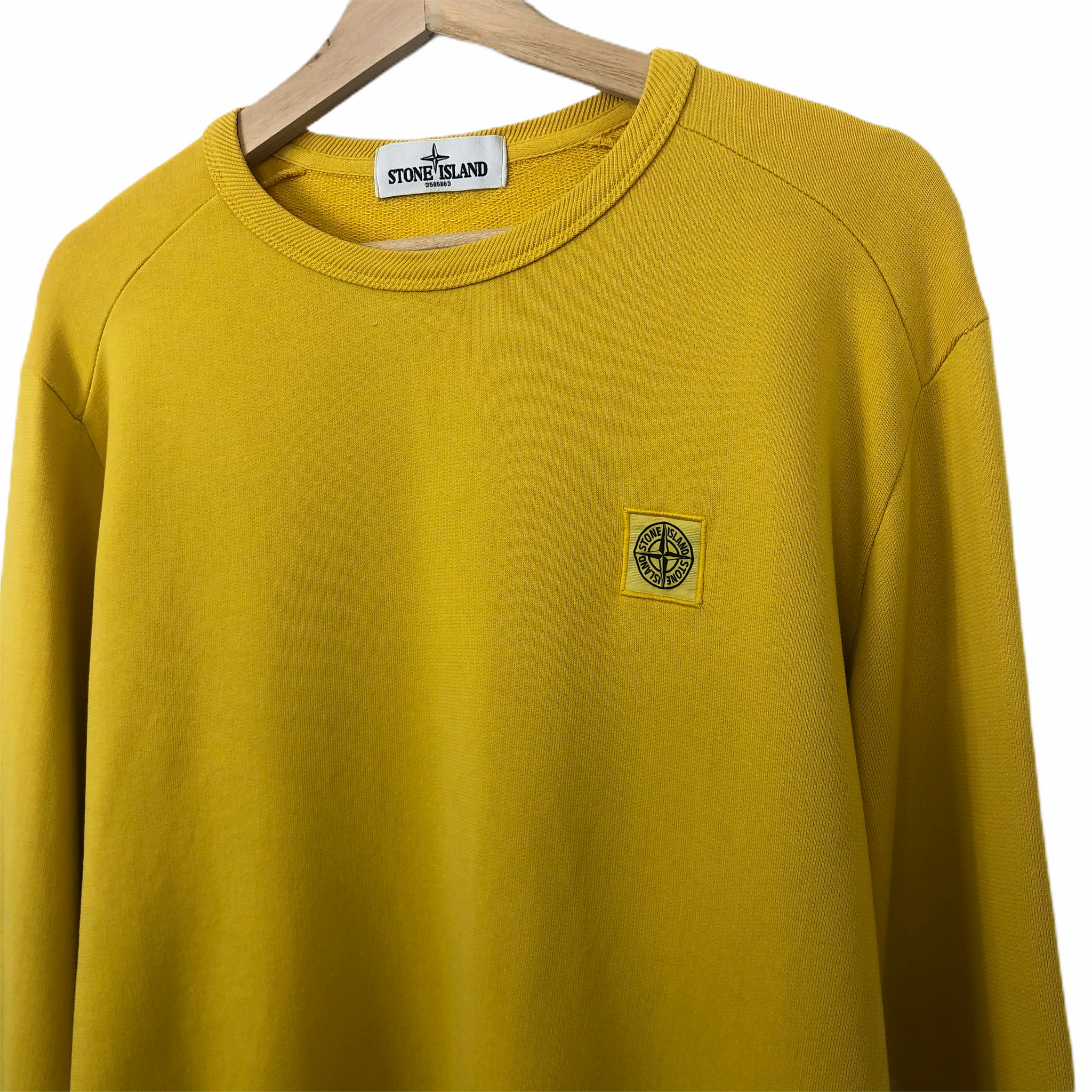 Stone island 2025 jumper mustard
