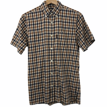 Load image into Gallery viewer, Aquascutum House Check Short Sleeved Shirt - Small (S) PTP 19&quot;
