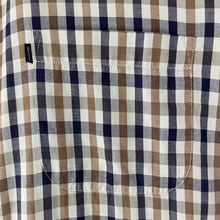 Load image into Gallery viewer, Aquascutum House Check Short Sleeved Shirt - Large (L) PTP 24.25&quot;
