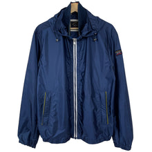 Load image into Gallery viewer, Paul and Shark Navy Blue Hooded Logo Jacket - Large (L) PTP 21.5&quot;
