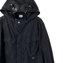 Load image into Gallery viewer, C.P Company Black Goggle Hooded Overshirt - Double Extra Large (XXL) PTP 24&quot;
