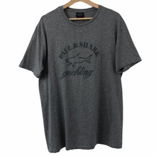 Load image into Gallery viewer, Paul and Shark Grey Short Sleeved Logo T-Shirt - Double Extra Large (XXL) PTP 23.25&quot;
