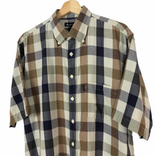 Load image into Gallery viewer, Aquascutum Block Check Short Sleeved Shirt - Extra Large (XL) PTP 23.5&quot;
