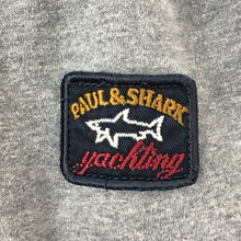 Load image into Gallery viewer, Paul and Shark Grey Logo Crew Neck Sweater - Medium (M) PTP 21.5&quot;
