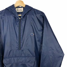 Load image into Gallery viewer, Vintage Dark Navy Lacoste Izod Half Zip Cagoule - Medium (M) PTP 23.5&quot;
