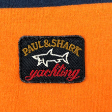 Load image into Gallery viewer, Paul and Shark Orange Striped Rugby Shirt - Medium (M) PTP 20.5&quot;
