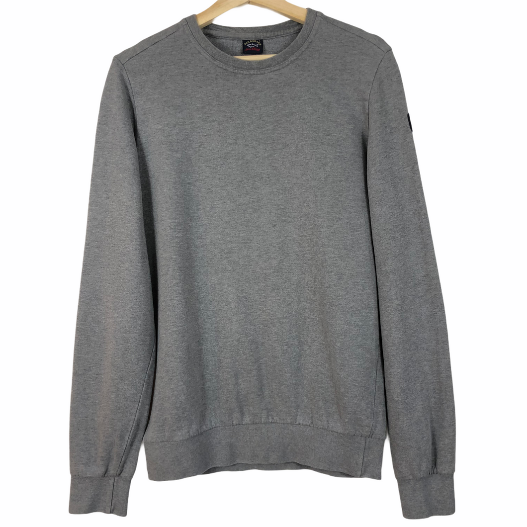 Paul and Shark Grey Crew Neck Sweater - Large (L) PTP 20.5