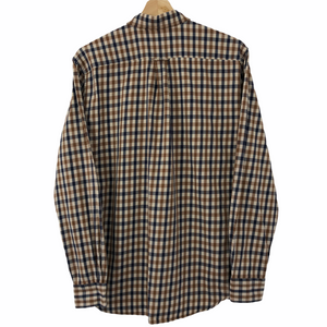 Aquascutum House Check Long Sleeved Shirt - Medium (M) PTP 20.25"