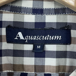 Aquascutum House Check Short Sleeved Shirt - Medium (M) PTP 22.25"