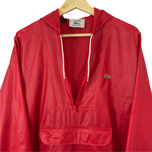 Load image into Gallery viewer, Vintage Red Lacoste Izod Half Zip Cagoule - Medium (M) PTP 22.75&quot;
