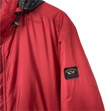 Load image into Gallery viewer, Paul and Shark Red Hooded Shimmer Jacket - Large (L) PTP 24.75&quot;
