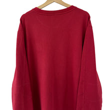 Load image into Gallery viewer, Ma.Strum Red Crew Neck Logo Sweater - Triple Extra Large (XXXL) PTP 28&quot;
