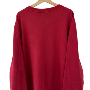 Ma.Strum Red Crew Neck Logo Sweater - Triple Extra Large (XXXL) PTP 28"