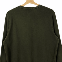 Load image into Gallery viewer, Paul and Shark Khaki Spell Out Crew Neck Sweater - Medium (M) PTP 21&quot;
