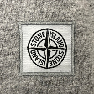 Stone Island Grey Crew Neck Logo Sweater - Double Extra Large (XXL) PTP 25.5"