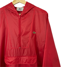 Load image into Gallery viewer, Vintage Red Lacoste Izod Half Zip Cagoule - Medium (M) PTP 22.75&quot;
