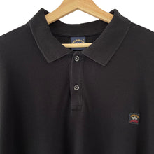 Load image into Gallery viewer, Paul and Shark Black Long Sleeved Polo - Five Extra Large (5XL) PTP 30.25&quot;
