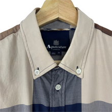 Load image into Gallery viewer, Aquascutum Block Check Short Sleeved Shirt - Medium (M) PTP 21.25&quot;
