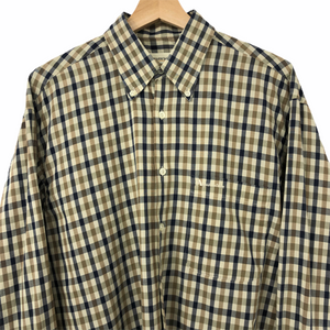 Aquascutum House Check Long Sleeved Shirt - Medium (M) PTP 22"