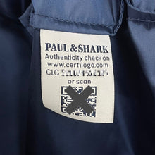 Load image into Gallery viewer, Paul and Shark Navy Blue Hooded Logo Jacket - Triple Extra Large (XXXL) PTP 27&quot;
