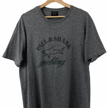 Load image into Gallery viewer, Paul and Shark Grey Short Sleeved Logo T-Shirt - Double Extra Large (XXL) PTP 23.25&quot;
