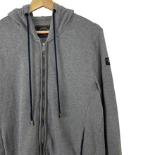 Load image into Gallery viewer, Paul and Shark Grey Full Zip Logo Hoody - Large (L) PTP 21&quot;
