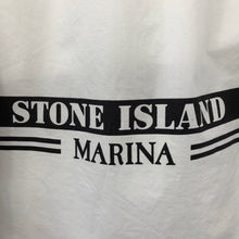 Load image into Gallery viewer, Stone Island Marina White Button Up Overshirt - Medium (M) PTP 21&quot;
