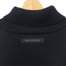 Load image into Gallery viewer, Vintage Paul and Shark Navy Bretagne Roll Neck - Extra Large (XL) PTP 25.5&quot;
