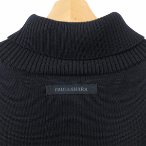 Vintage Paul and Shark Navy Bretagne Roll Neck - Extra Large (XL) PTP 25.5"