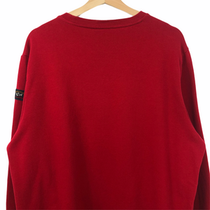 Paul and Shark Red Crew Neck Logo Sweater - Double Extra Large (XXL) PTP 24"