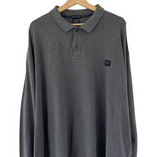 Load image into Gallery viewer, Paul and Shark Grey Long Sleeved Polo - Six Extra Large (6XL) PTP 33&quot;
