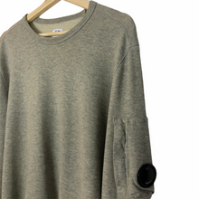 Load image into Gallery viewer, C.P Company Grey Crew Neck Lens Sweater - Large (L) PTP 22.5&quot;
