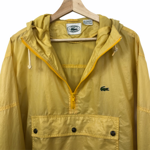 Vintage Yellow Lacoste Izod Half Zip Cagoule - Large (L) PTP 25.5"