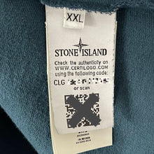 Load image into Gallery viewer, Stone Island Blue Reflective Crew Neck Sweater - Double Extra Large (XXL) PTP 25.75&quot;
