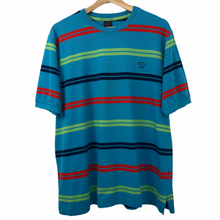 Load image into Gallery viewer, Paul and Shark Multicoloured Striped Short Sleeved T-Shirt - Large (L) PTP 23&quot;
