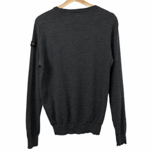 Load image into Gallery viewer, Paul and Shark Dk Grey 100% Wool Crew Neck Sweater - Medium (M) PTP 20&quot;
