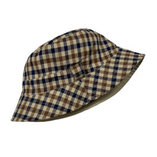 Load image into Gallery viewer, Aquascutum House Check / Beige Reversible Bucket Hat - One Size Fits All
