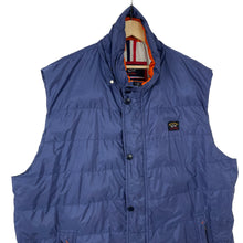 Load image into Gallery viewer, Paul and Shark Blue Down Fill Gilet Body Warmer - Six Extra Large (6XL) PTP 29&quot;
