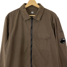 Load image into Gallery viewer, C.P Company Brown Full Zip Pocket Lens Overshirt - Double Extra Large (XXL) PTP 23&quot;
