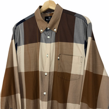 Load image into Gallery viewer, Aquascutum Block Check Long Sleeved Shirt - Extra Large (XL) PTP 23&quot;
