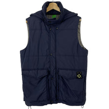 Load image into Gallery viewer, Ma.Strum Navy Hooded Harrier Field Gilet Body Warmer - Medium (M) PTP 22.5&quot;
