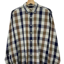 Load image into Gallery viewer, Aquascutum Block Check Long Sleeved Shirt - Large (L) PTP 24.5&quot;
