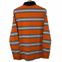 Load image into Gallery viewer, Paul and Shark Orange Striped Rugby Shirt - Medium (M) PTP 20.5&quot;
