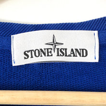 Load image into Gallery viewer, Stone Island Blue Crew Neck Logo Sweater - Extra Large (XL) PTP 24&quot;
