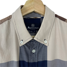 Load image into Gallery viewer, Aquascutum Block Check Short Sleeved Shirt - Medium (M) PTP 21.25&quot;
