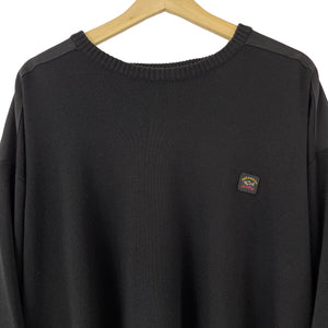 Paul and Shark Black C0P918 Crew Neck Sweater - Five Extra Large (5XL) PTP 30.5"
